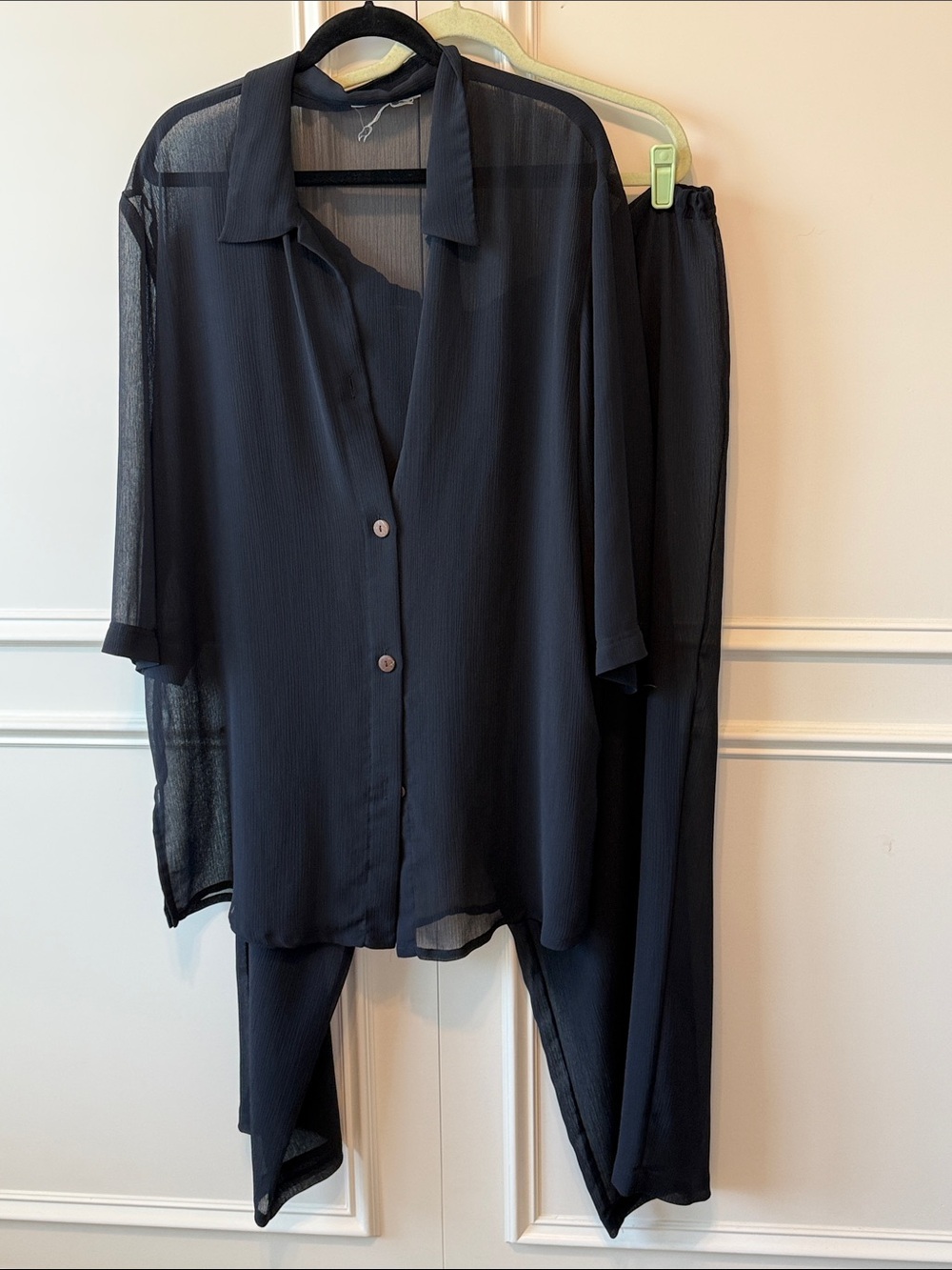 Cherokee Sheer Black Swim Cover Up